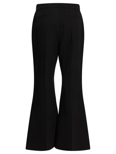 Givenchy Women Black Flare Tailored Pants In Black