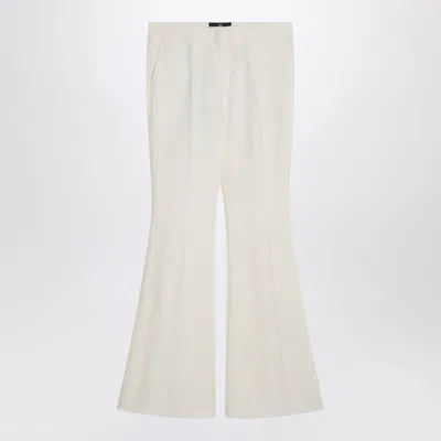 Etro Flared Trousers In Ivory Viscose Women In White