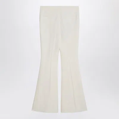 Etro Flared Trousers In Ivory Viscose Women In White