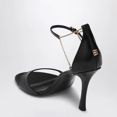 Givenchy 4g Liquid 90 Leather Sandals In Black