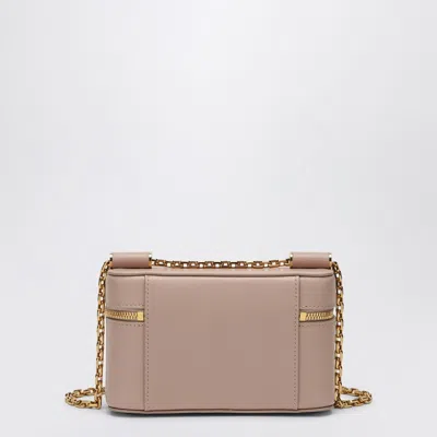 Dolce & Gabbana Sicily Cube Leather Vanity Crossbody Bag In Beige