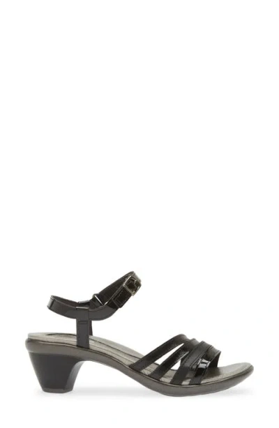 Naot Current Sandal In Black Leather
