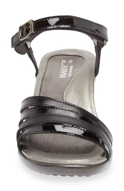 Naot Current Sandal In Black Leather