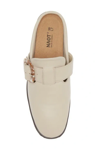 Naot Choice Mule In Soft Ivory Leather