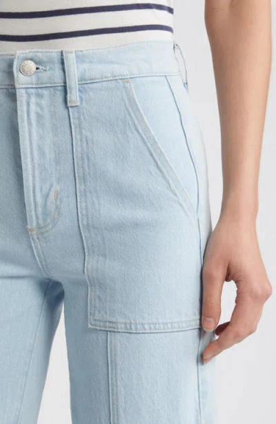 Rails Getty High Waist Crop Utility Jeans In Oceanview