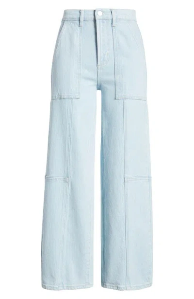 Rails Getty High Waist Crop Utility Jeans In Oceanview