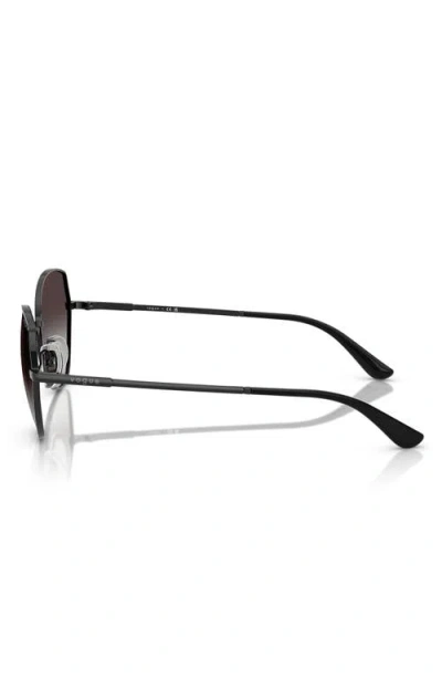 Vogue 56mm Gradient Oval Sunglasses In Black