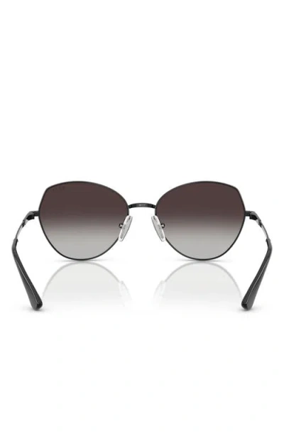 Vogue 56mm Gradient Oval Sunglasses In Black