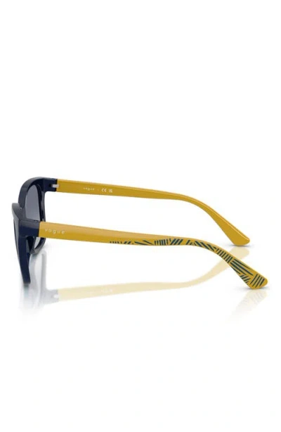 Vogue 49mm Rectangular Sunglasses In Dark Blue