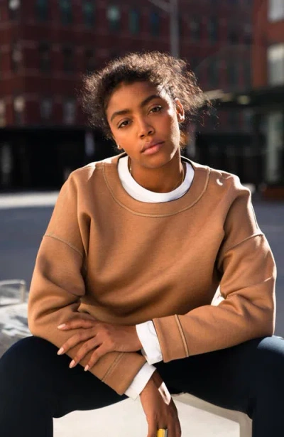 Ansea The Reversible Sweatshirt In Navy