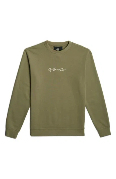 G-star G-script Logo Graphic Sweatshirt In Ensis Green