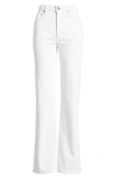Frame The Pencil Crop High Waist Ankle Slim Straight Leg Jeans In Au Natural Clean