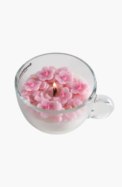 Southlake Gifts Romantic Sakura Cup Scented Candle In Sakura Light Pink