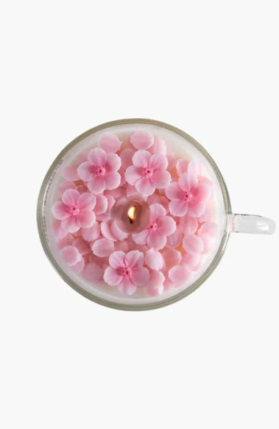 Southlake Gifts Romantic Sakura Cup Scented Candle In Sakura Light Pink