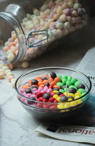 Southlake Gifts Rainbow Sugar Bowl Scented Candle In Multicolored Pastels