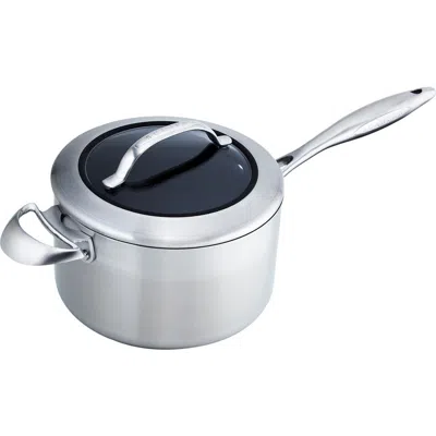 Scanpan Ctx 4 Quart Saucepan With Lid In Silver