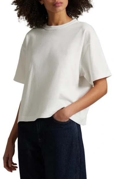 Polo Ralph Lauren Cotton Jersey Cropped Crewneck Tee In White