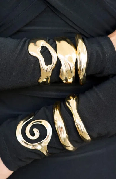 Ettika Aura Statement Cuff Bracelet In Gold