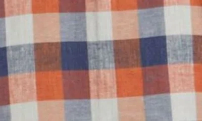 Pendleton Gateway Geo Print Short Sleeve Cotton Button-up Shirt In Sunset Pass Navy