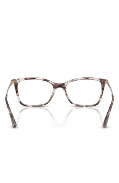 Vogue 51mm Rectangular Optical Glasses In Grey Havana