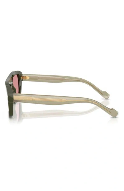 Vogue 53mm Gradient Square Sunglasses In Green
