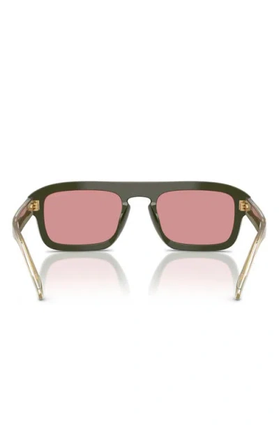 Vogue 53mm Gradient Square Sunglasses In Green