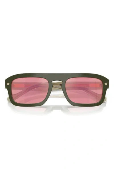 Vogue 53mm Gradient Square Sunglasses In Green