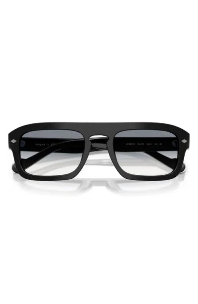 Vogue 53mm Polarized Irregular Sunglasses In Black