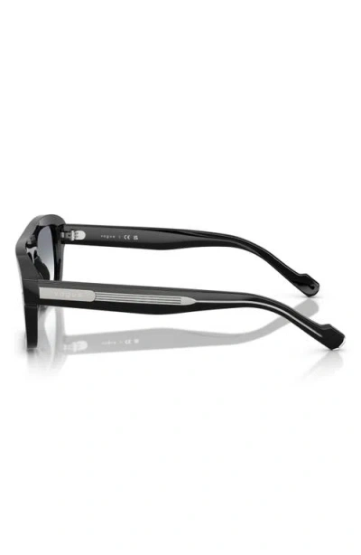 Vogue 53mm Polarized Irregular Sunglasses In Black