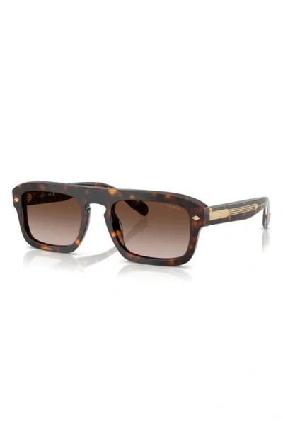 Vogue 53mm Gradient Square Sunglasses In Brown