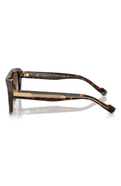 Vogue 53mm Gradient Square Sunglasses In Brown