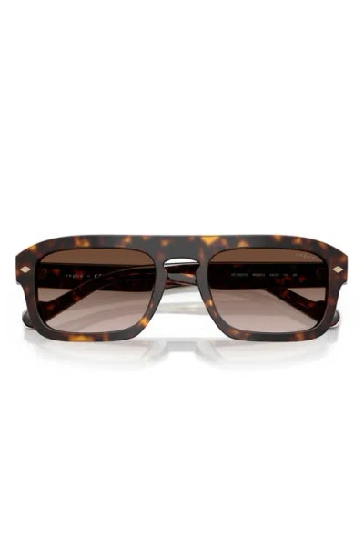 Vogue 53mm Gradient Square Sunglasses In Brown