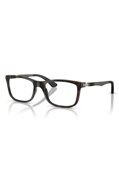 Ray Ban Ray-ban Kids' 50mm Square Optical Glasses In Havana