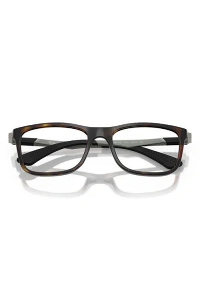 Ray Ban Ray-ban Kids' 50mm Square Optical Glasses In Havana