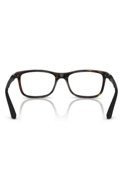 Ray Ban Ray-ban Kids' 50mm Square Optical Glasses In Havana