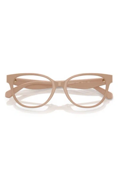 Tory Burch 53mm Phantos Optical Glasses In Bone