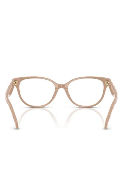 Tory Burch 53mm Phantos Optical Glasses In Bone