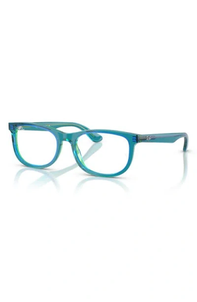 Ray Ban Ray-ban Kids' 48mm Pillow Optical Glasses In Blue Green