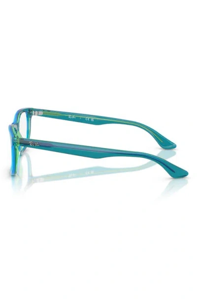 Ray Ban Ray-ban Kids' 48mm Pillow Optical Glasses In Blue Green