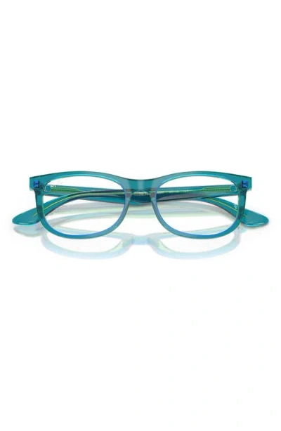 Ray Ban Ray-ban Kids' 48mm Pillow Optical Glasses In Blue Green