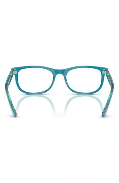 Ray Ban Ray-ban Kids' 48mm Pillow Optical Glasses In Blue Green