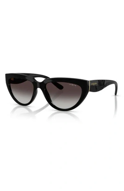Vogue 54mm Irregular Sunglasses In Black