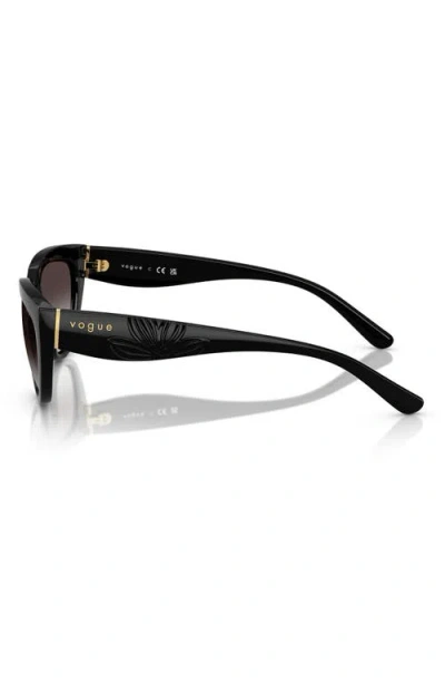 Vogue 54mm Irregular Sunglasses In Black