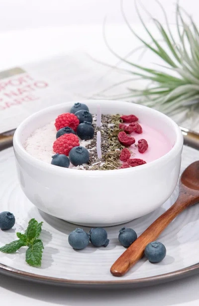 Southlake Gifts Smoothie Yogurt Acai Bowl Candle In Pink
