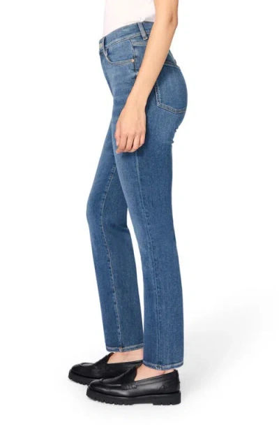 Warp & Weft Ase Stretch High Rise Straight Jean In Takeoff