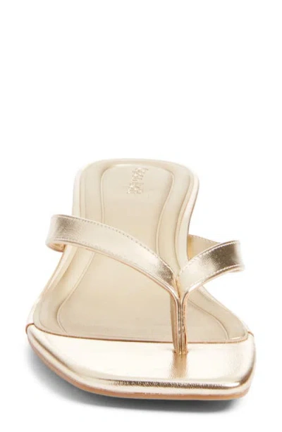 Open Edit Tori Kitten Heel Sandal In Gold Metallic