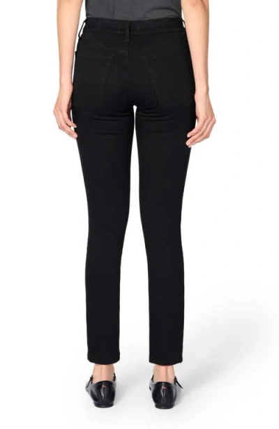 Warp & Weft Jfk Mid Rise Skinny Jean In Black