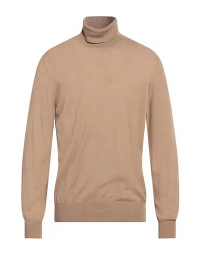 Vengera Man Turtleneck Beige Size 44 Virgin Wool In Neutral