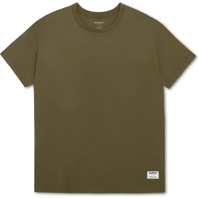 Druthers Nyc Heavyweight Organic Cotton T-shirt In Capulet Olive