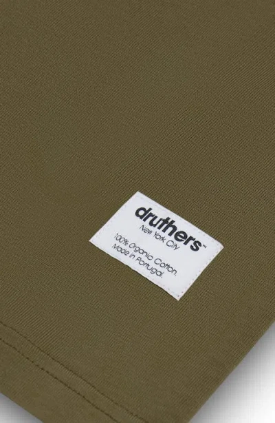 Druthers Nyc Heavyweight Organic Cotton T-shirt In Capulet Olive